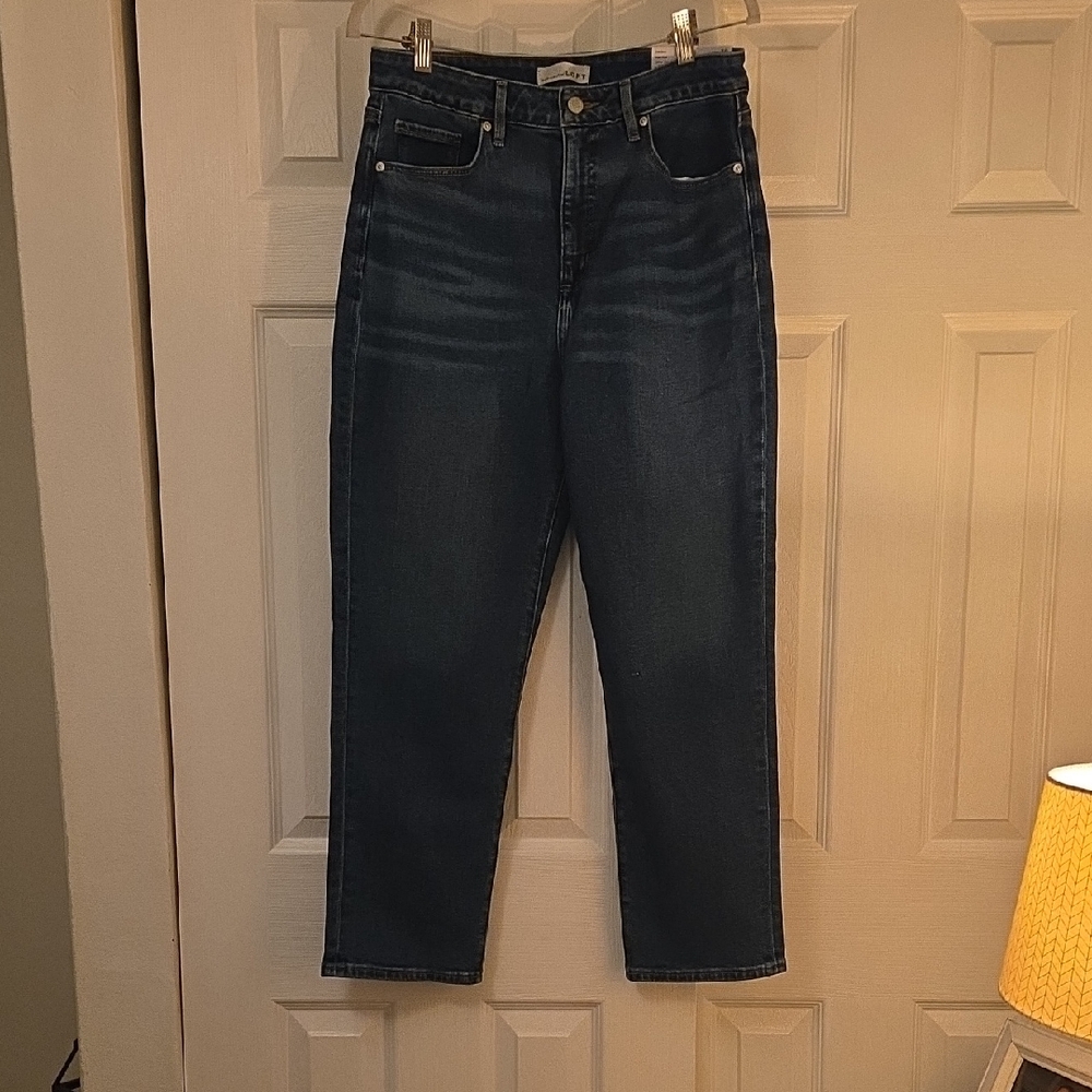 LOFT Women's High Rise Dark Blue Jeans